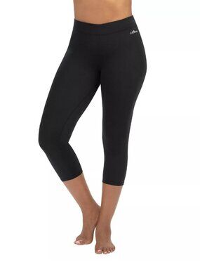 Dolfin Women's Solid Aqua Capri Pants in Black size S NWT